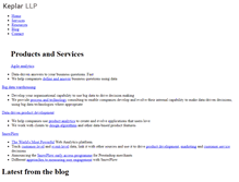 Tablet Screenshot of keplarllp.com